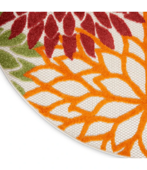 Nourison Aloha Area Rug ALH05-Red Multi Colored