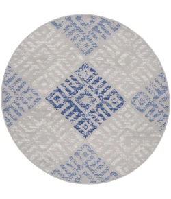 Nourison Home Whimsicle WHS18 Grey Blue 5 ft. Round Area Rug