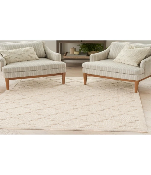 Nourison Easy Care Cream NES01 5 ft. X 7 ft. Rectangle Rug
