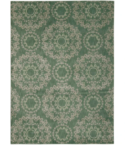 Nourison Home Tranquility Light Green TNQ03 3ft.9in. x 5ft.9in. Rect. Rug
