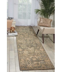 Nourison Home Silken Allure SLK17 Slate 2 ft. 5 in. X 10 ft. Area Rug
