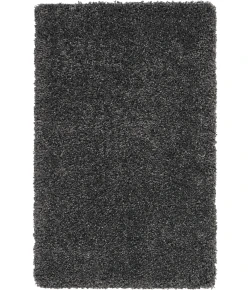 Nourison Home Malibu Shag MSG01 Dark Grey 3 ft. X 5 ft. Area Rug