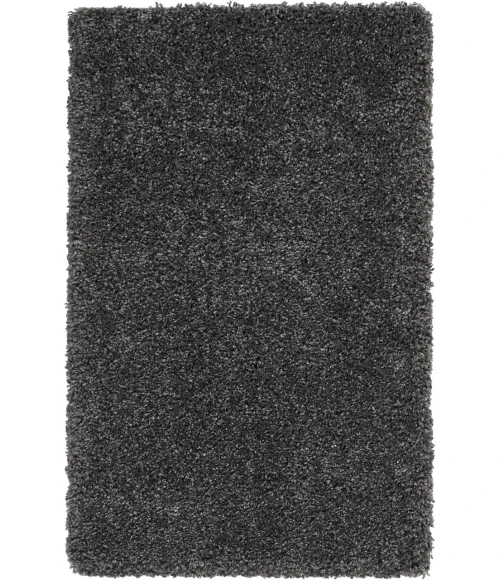 Nourison Malibu Shag Area Rug MSG01-Dark Grey