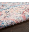 Nicole Curtis Machine Washable Series 1 Area Rug SR104 Blue/Multi 4' x 6'