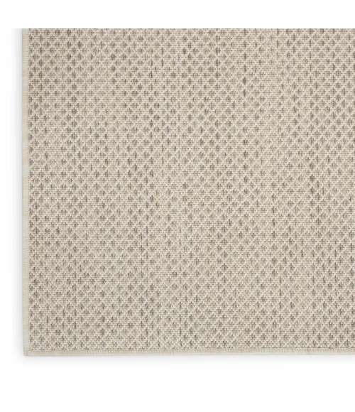 Nourison Courtyard Area Rug COU01 Ivory Silver 3' x 5'