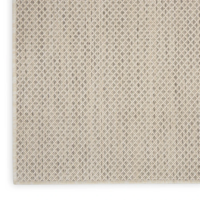 Nourison Courtyard Area Rug COU01 Ivory Silver 3' x 5'