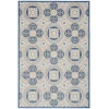 Nourison Home Aloha ALH30 Blue Grey 5 ft. 3 in. X 7 ft. 5 in. Area Rug