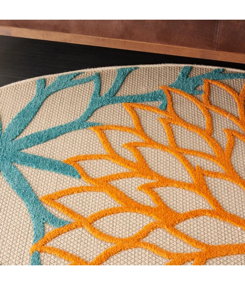 Nourison Aloha Round Area Rug ALH05-Multicolor