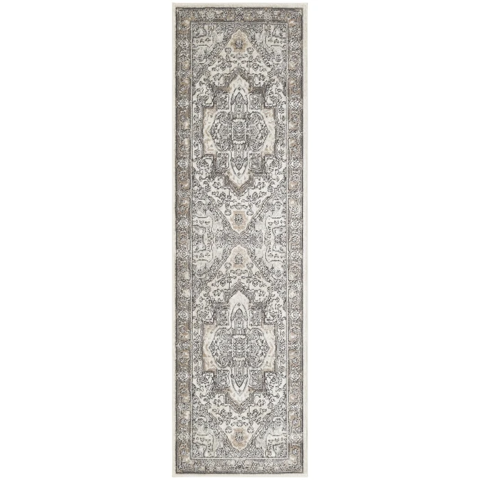 Nourison Quarry Ivory Grey Taupe QUA18 8 ft. Rect. Rug