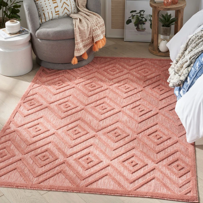 Nourison Versatile Area Rug NRV01 Coral/Orange