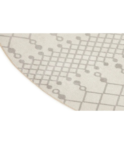 Nourison Astra Machine Washable Ivory ASW10 7 ft. 10 in. Round Rug