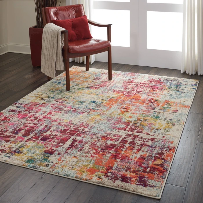 Nourison Celestial Area Rug CES13-Pink/Multicolor