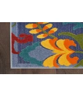 Nourison Aloha Navy Multicolor ALH17 2 ft. X 6 ft. Rectangle Rug