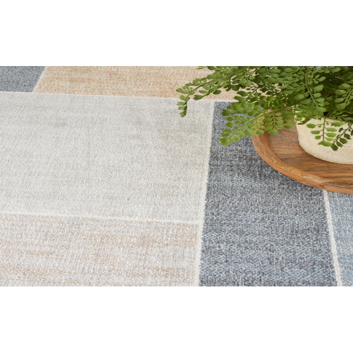 Nourison Astra Machine Washable Multicolor ASW09 5 ft. 3 in. Round Rug