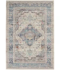 Nourison Vintage Kashan Area Rug VKA07-Ivory Blue