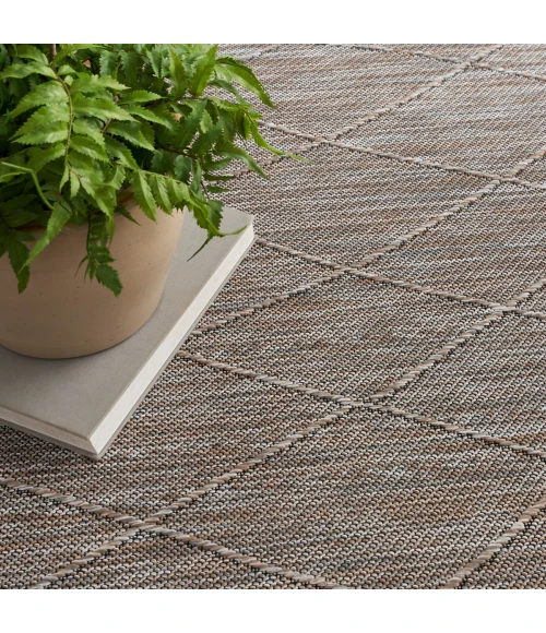 Nourison Washable Solutions Grey/Mocha WSL01 5 ft. X 7 ft. Rect. Rug