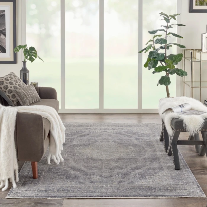 Nourison Starry Nights Area Rug STN05-Charcoal/Creme