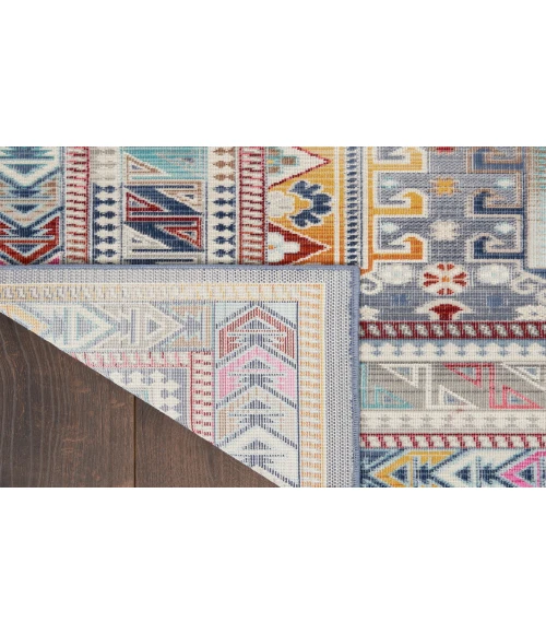 Nourison Vintage Kashan Grey/Multi VKA06 2 ft. X 4 ft. Rectangle Rug