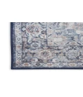 Nicole Curtis Machine Washable Series 1 Ivory Navy SR101 2 ft. X 6 ft. Rectangle Rug