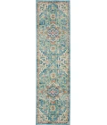 Nourison Passion Area Rug PSN25 Ivory/Light Blue 2'2" x 10'