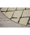 Nourison Twilight Round Area Rug TWI15 Ivory/Grey 8' Round