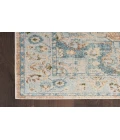 Nourison Astra Machine Washable Beige Blue ASW12 3 ft. 3 in. X 5 ft. Rectangle Rug