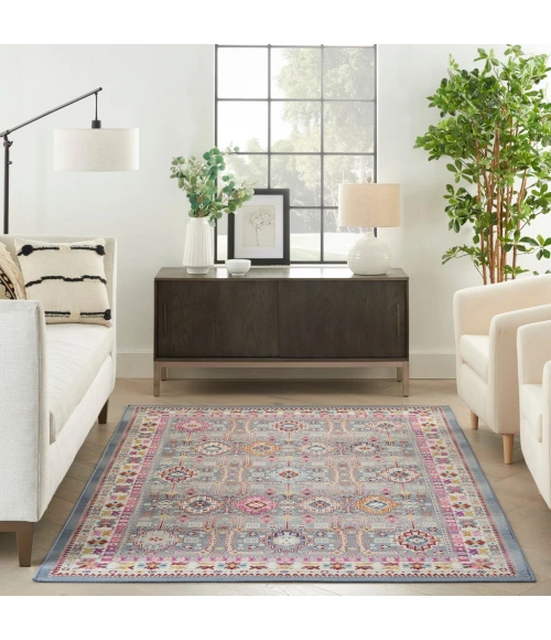 Nourison Vintage Kashan Area Rug VKA05-Grey/Multi