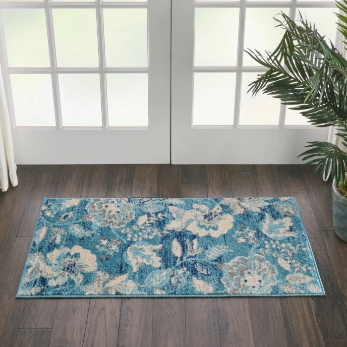 Nourison Tranquil Area Rug TRA02-Turquoise