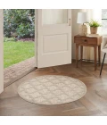 Nourison Home Easy Care Cream NES01 4 ft. Round Rug
