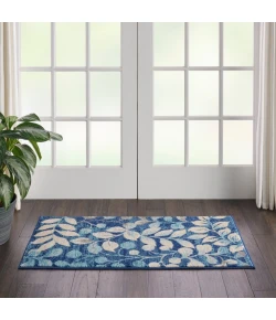 Nourison Home Tranquil TRA03 Navy 2 ft. X 4 ft. Area Rug