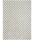 Nourison Serenity Home Ivory Blue SRH10 6 ft. X 9 ft. Rect. Rug