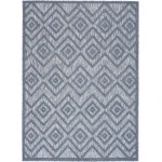 Nourison Home Versatile NRV01 Denim Blue 4 ft. X 6 ft. Area Rug