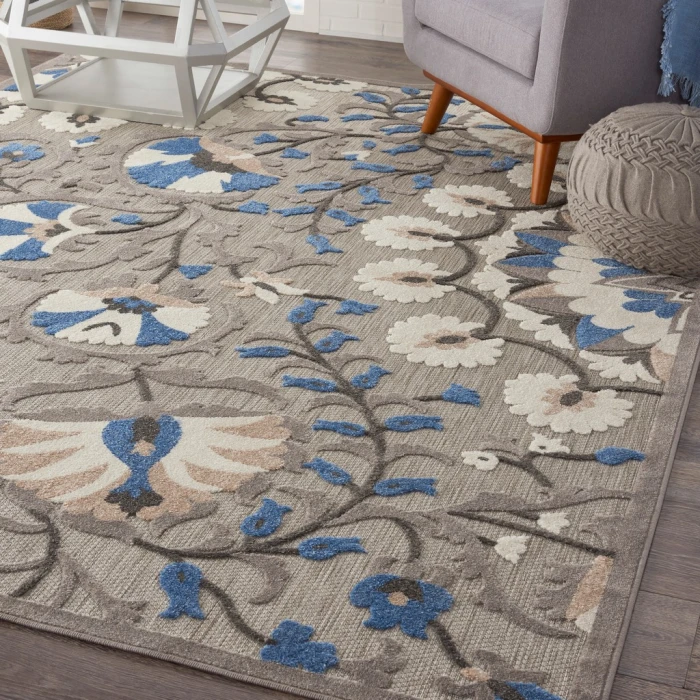 Nourison Aloha Area Rug ALH20-Grey/Multi