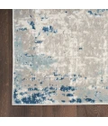 Nourison Quarry Ivory Grey Blue QUA01 8 ft. Rect. Rug