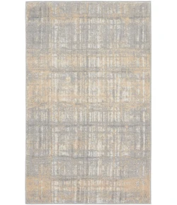 Calvin Klein CK005 Enchanting ECH05 Grey Ivory 3 ft. 2 in. X 5 ft. Area Rug
