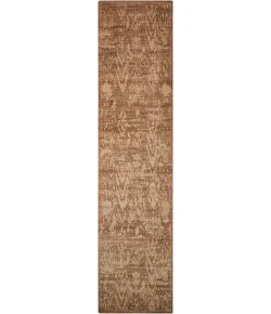 Nourison Home Silken Allure SLK17 Chocolate 2 ft. 5 in. X 10 ft. Area Rug
