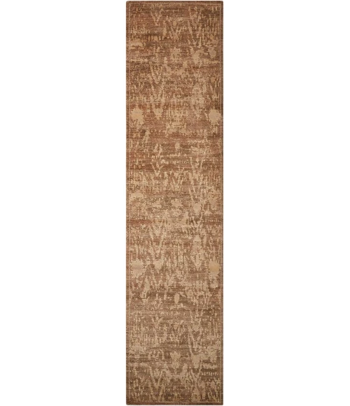 Nourison Silken Allure Runner Area Rug SLK17-Chocolate