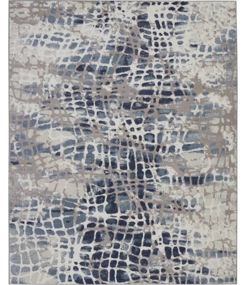 Nourison Urban Decor Ivory/Grey URD04 9ft. x 12ft. Rect. Rug