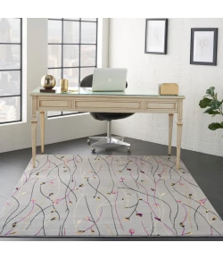Nourison Home Grafix GRF15 Grey 3 ft. 9 in. X 5 ft. 9 in. Area Rug