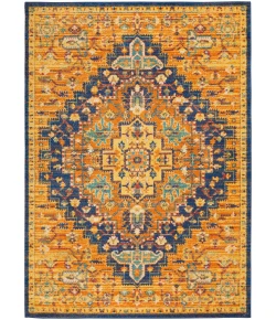 Nourison Home Allur ALR04 Orange Multicolor 5 ft. 3 in. X 7 ft. 3 in. Area Rug