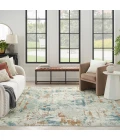 Nourison Quarry Beige Blue Rust QUA01 5 ft. X 7 ft. Rect. Rug