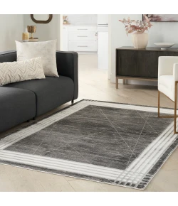 Nourison Home Desire DSR01 Charcoal/Silver 3 ft. 11 in. X 5 ft. 11 in. Area Rug