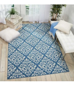 Nourison Home Grafix GRF06 Blue 5 ft. 3 in. X 7 ft. 3 in. Area Rug