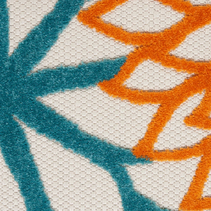 Nourison Aloha Area Rug ALH05 Turquoise Multicolor