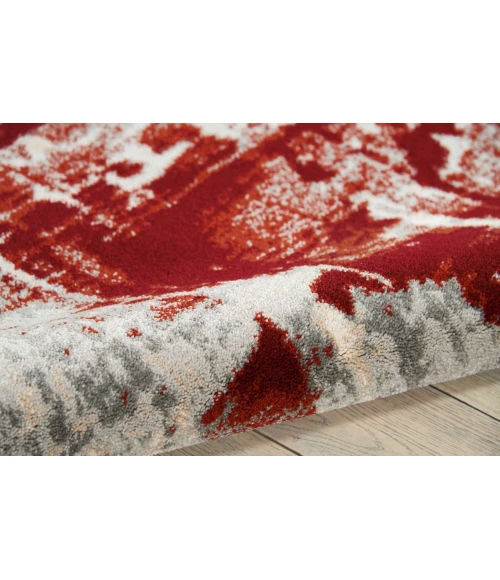 Nourison Maxell Area Rug MAE14-Ivory/Red