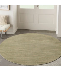Nourison Home Nourison Essentials NRE01 Green Gold 6 ft. Round Area Rug