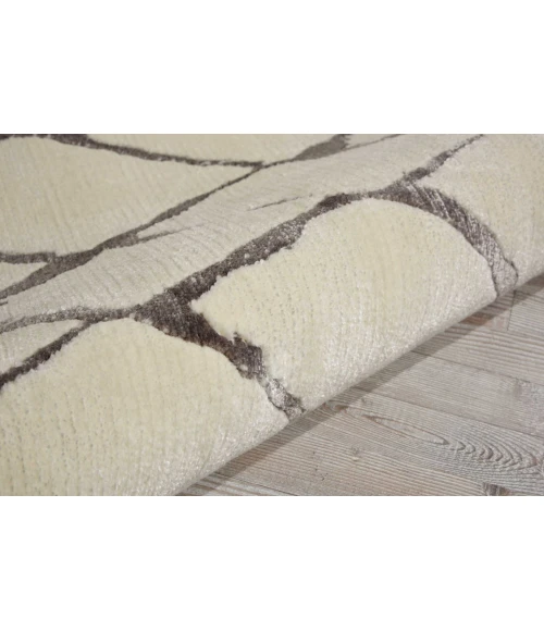 Nourison Twilight Round Area Rug TWI15 Ivory/Grey 8' Round