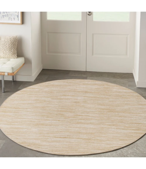 Nourison Home Nourison Essentials Ivory Gold NRE01 4 ft. Round Rug