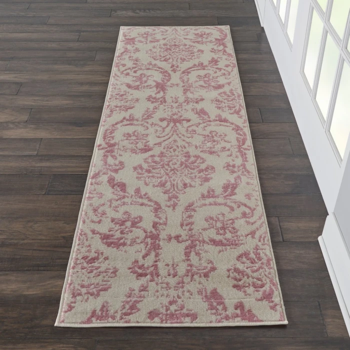 Nourison Jubilant Runner Area Rug JUB09-Ivory/Pink