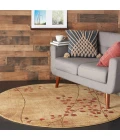 Nourison Somerset Round Area Rug ST74-Latte